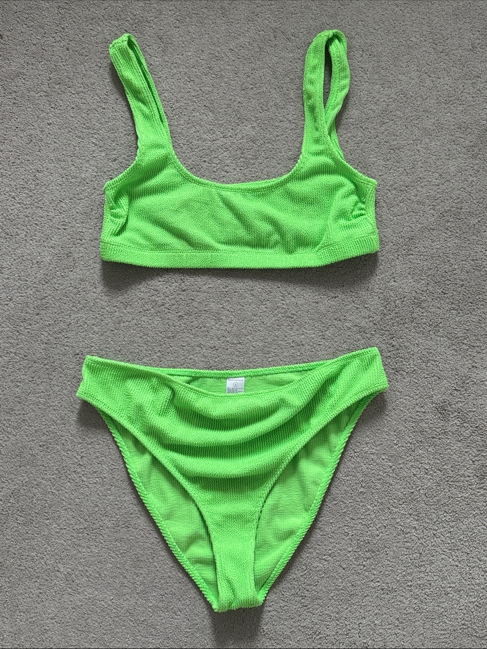 Neon green Good American bikini